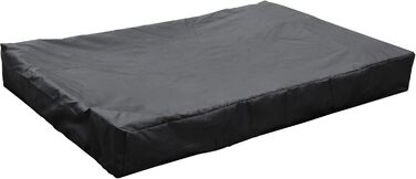 Дерев'яний пісочниця AXI Kelly з лавкою, куточком для сидіння та контейнерами, 180x115 см (Антрацит, Коричневий)