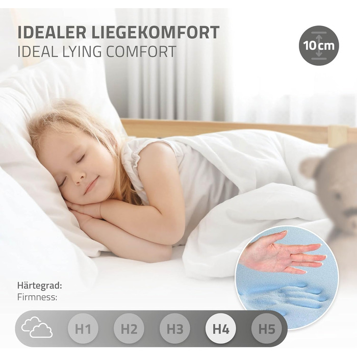 Дитяче ліжко-халапа Tipi ML-Design біле з бортиками та ламелями, з сосни, індіанське ліжко для дівчаток та хлопчиків, будиночок-ліжко з огорожею, ліжко-халапа для дітей та підлітків, ігрове ліжко-намет (90x200 см з матрацом (H: 10 см), натуральне дерево)