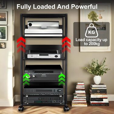 Стильна полиця-організатор для медіа та ігор Houcheyai