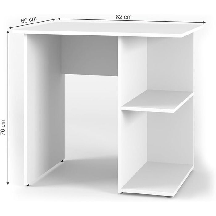 Письмовий стіл Vicco Simple, білий, 82 x 60 см