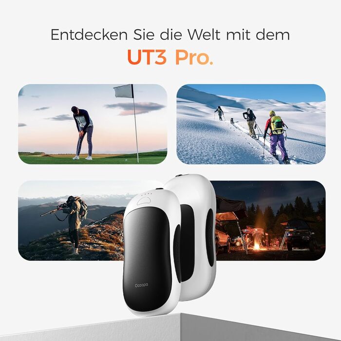 Електричні грілки для рук OCOOPA UT3 PRO (Рожевий), 10000mAh, 4 режими, до 58°C, 2 шт.