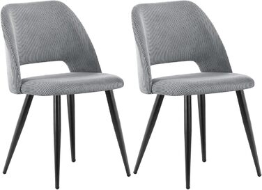 Набір обідніх стільців для їдальні, кухні, вітальні, спальні та зони відпочинку. М'який крісло-стілець з незалежними ніжками, оксамитова оббивка, зелений/сірий (2 шт.)