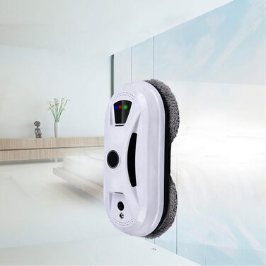 Робот для миття вікон з автоматичним струменем води, 5600 Па, для гладких поверхонь, з пультом дистанційного керування, з 10 мітками для миття