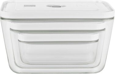 Набір контейнерів для вакуумної упаковки Zwilling Fresh & Save S/M/L (3 шт.), скло, білий