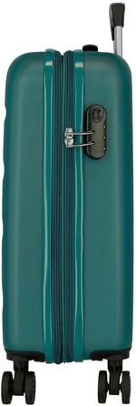 Чохол-валіза Roll Road Flex з ABS-пластику, бокове замкове закриття, 4 подвійні колеса, ручна валіза, практичний внутрішній простір з одним відділенням (Khaki)