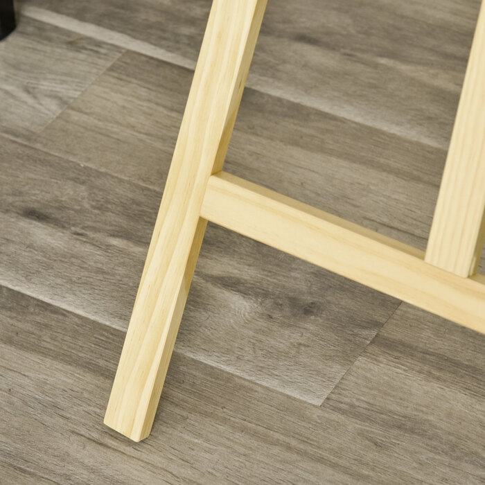 Мольберт HOMCOM Easel Studio з деревини сосни 90° регульований натуральний 51,5x71,5x134,5см для художників та художників