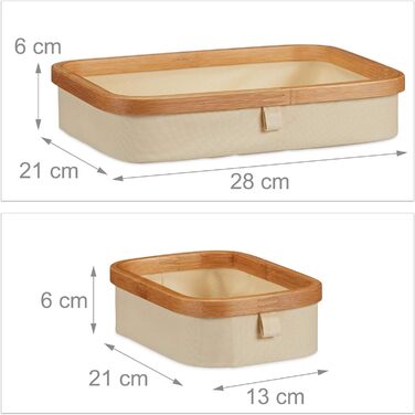 Природа Міні-комод бамбук, 3 відділення, невелика полиця для ванної кімнати, тканина, косметичний органайзер Заміський будинок, HBD 19 x 34 x 23 см, стандартний