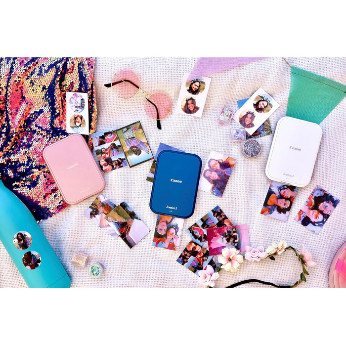 Canon Zoemini 2: Компактний фотодрук з Bluetooth - Друк фото з телефону, Рожеве золото