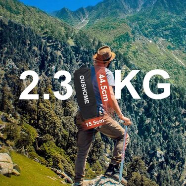 Польове ліжко для кемпінгу Ultraleicht, складане розкладне ліжко для відпочинку на природі та дому, максимальне навантаження 160 кг, чорне