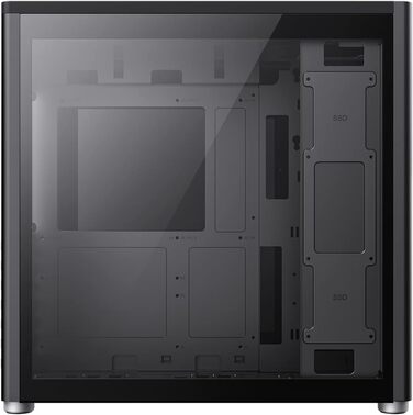 Ігровий корпус GameMax Spark Pro Cube ATX з двома загартованими скляними панелями, USB 3.0, Type-C, чорний