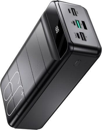 Вт, PD USB-C, LED-дисплей, 4 виходи, 3 входи, для iPhone/iPad/планшетів, 60000mAh, 22.5