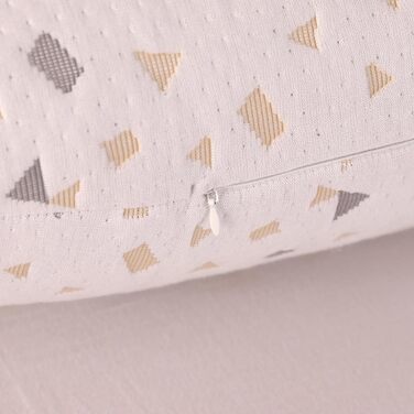 Подушка для вагітних GKXLH для підтримки спини, стегон та ніг, м'яка анатомічна подушка для сну з регульованим подвійним клином та знімним чохлом, сірі в горошок, великий розмір