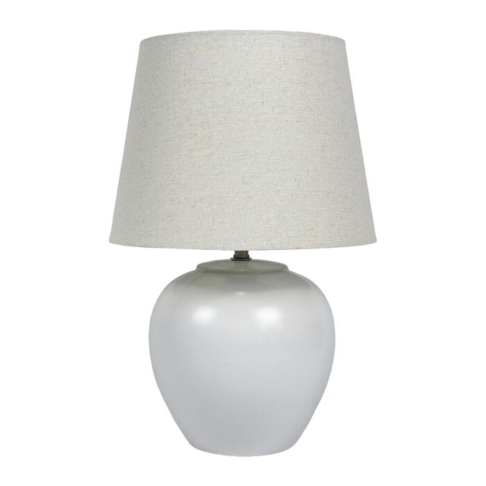 Лампа для столу Relaxdays з тканинним абажуром та керамічним цоколем