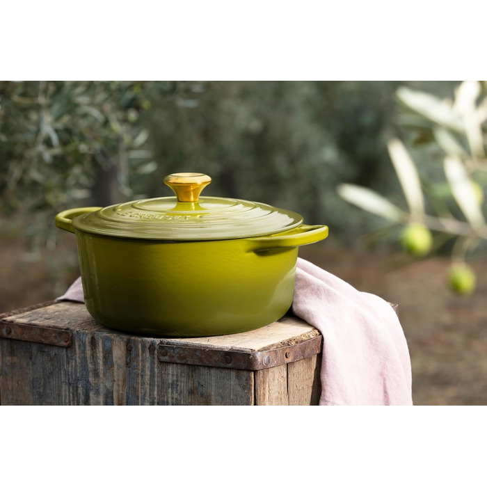 Le Creuset Signature Сковорода-жаровня з кришкою, чавун, Ø 28 см, 4.2 л, Ocean (оливковий зелений)