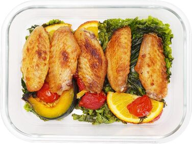 Набір контейнерів для зберігання продуктів Glas, 18 шт. (9 контейнерів, 9 кришок), безпечні для миття в посудомийній машині, мікрохвильовій печі та морозильній камері, з герметичним закриттям, без BPA, сірого кольору