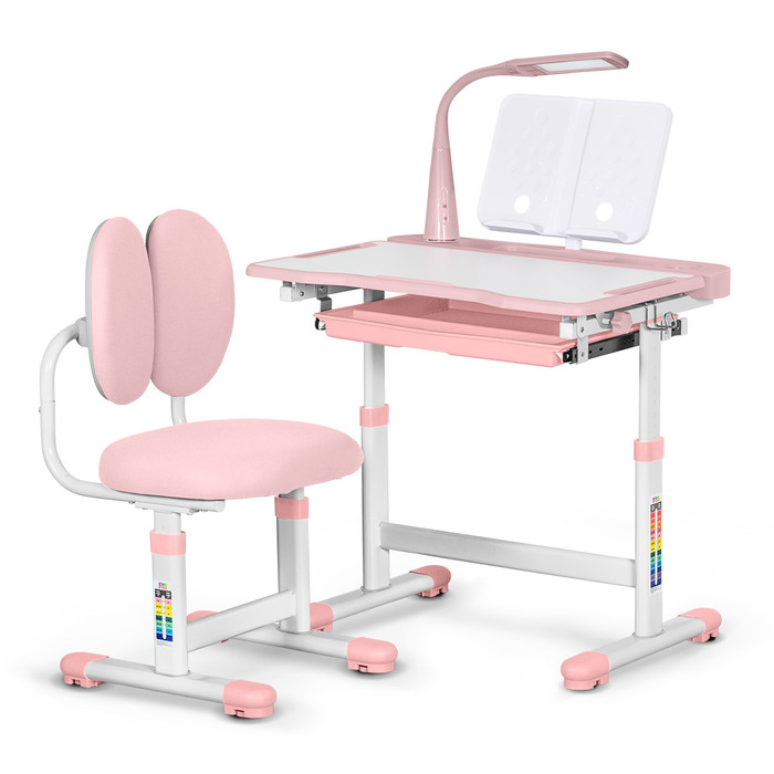 Комплект меблів Evo-Kids (стіл+стілець+полиця+лампа) BD-20 PN