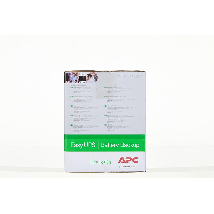 ДБЖ APC by Schneider Electric Easy UPS - BVX700LI-GR - джерело безперебійного живлення 700 ВА з виходами Schuko, запобіжник акумулятора та захист від перенапруг, резервний акумулятор зі стабілізатором, світлодіодні індикатори (1600 ВА / 900 Вт, виходи DIN