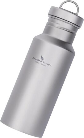 Фляга для води iBasingo Titan 550ml - Металева, для туризму, спорту, з широким горлом