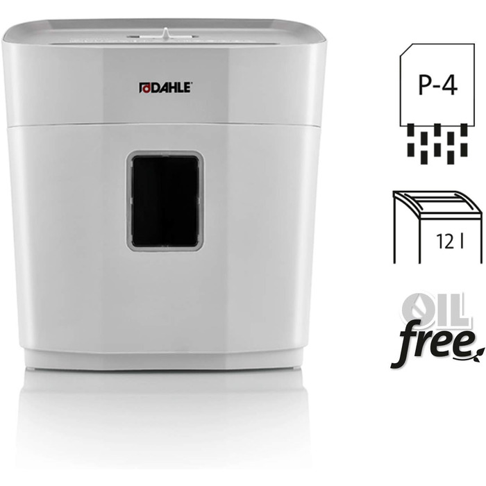 Шредер Dahle PaperSAFE PS 140: безпечне знищення документів, рівень P4, 10 аркушів, сірий