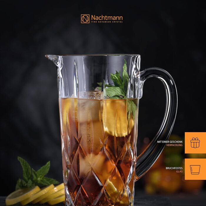 Кружка Nachtmann Noblesse з кришталевого скла, 1190 мл, Made in Germany, 1 шт.