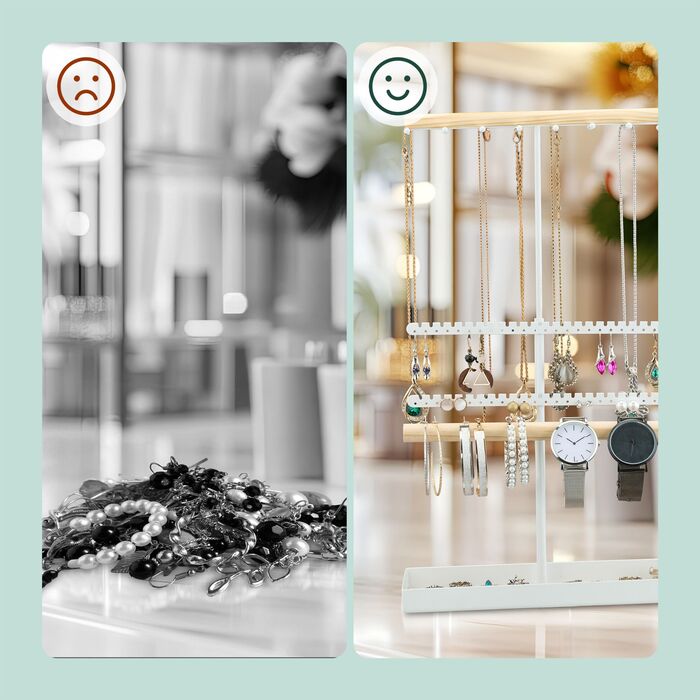 Підставка для прикрас Relaxdays з регульованою висотою, Т-подібної форми