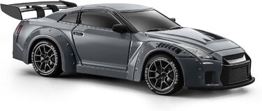 RC Drift Car ACAMMZAR 1:24, 4WD, 20 км/год, з LED підсвіткою, 2 акумулятори, для дітей та дорослих (S815 Сірий)