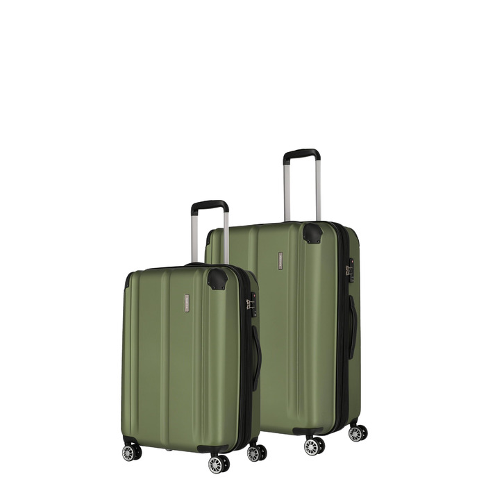 Чемоданний набір Travelite City з 4 колесами, зелений (L/M)