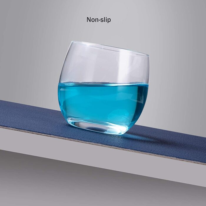 Набір серветок Myir JUN з екошкіри (6 шт., сіро-блакитний)