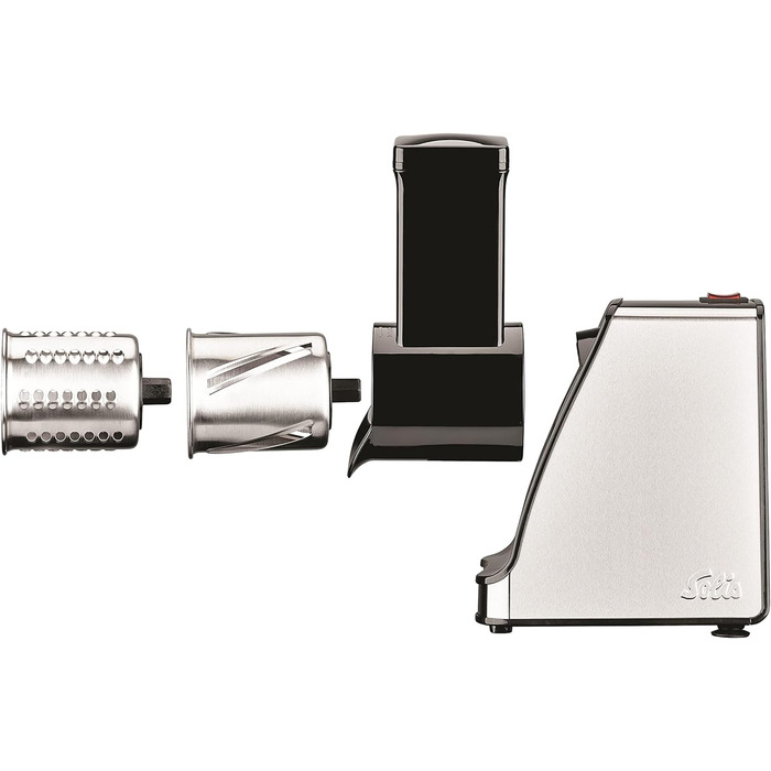 Електричний овочевий слайсер Solis Slice & More 8401 - 5 насадок, нержавіюча сталь, 350 Вт