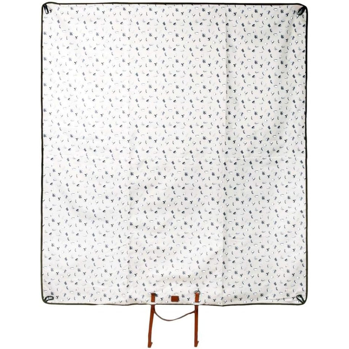 Ковдра для пікніка Esschert Design з кріпильними кілочками, 145 x 177 x 0,5 см, виготовлена з поліестеру, міцна, тепла для довгих вечорів пікніка