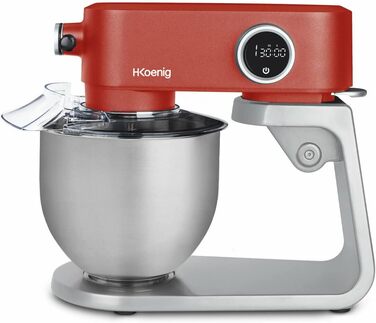 Кухонний комбайн H.Koenig KM124: професійний, 5 л, з нержавіючої сталі, 800 Вт, 8 швидкостей