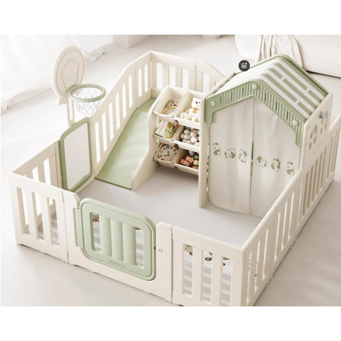 Дитячий ігровий комплекс Mealux Tiana White / Green (арт. KD-C013 White/Green)