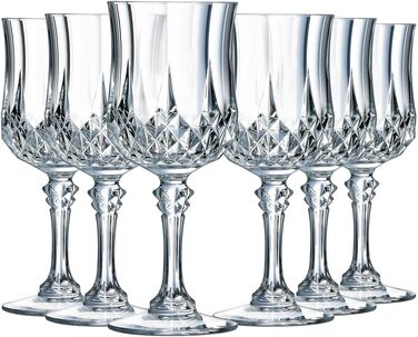 Келихи для коньяку Cristal d'Arques Paris Longchamp, 320 мл, 6 шт. - з Kwarx, посилена упаковка, блиск, прозорість та висока стійкість