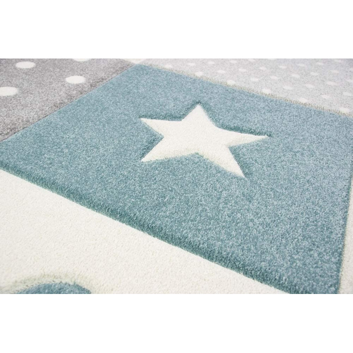 Дитячий ігровий килимок Boy Star Cloud Синій/Бірюзовий 80x150 см