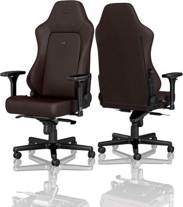 Крісло ігрове Noblechairs Hero Java Edition – шкіряне, ергономічне, до 150 кг, з підтримкою попереку