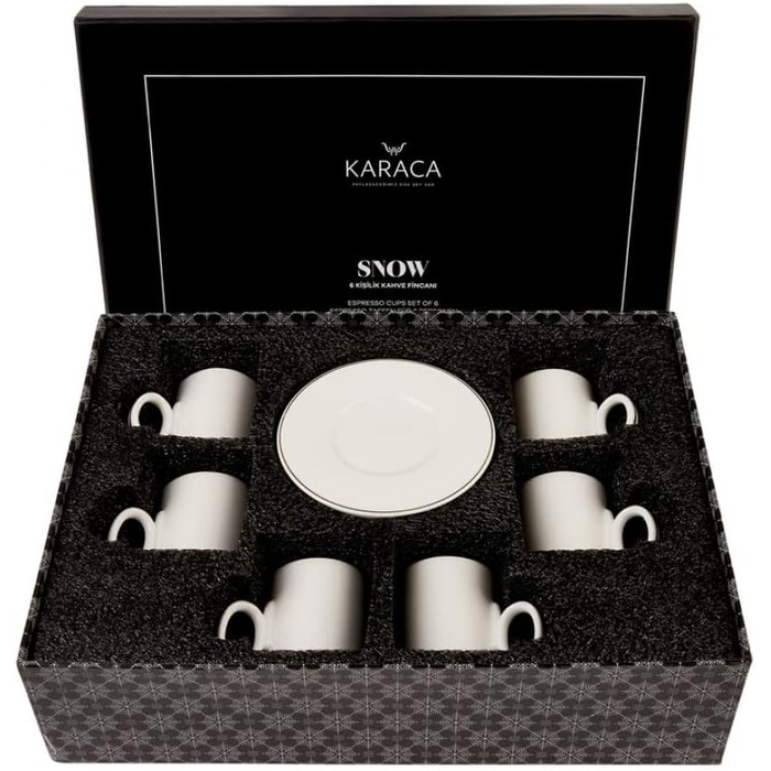 Сніговий набір Karaca з 6 предметів горнятка для кави, мокко та еспресо