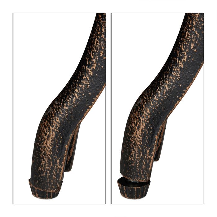 Relaxdays Лавки для саду в стилі вінтаж, з декором у вигляді троянд