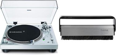 Програвач вінілу Audio-Technica LP120XUSB чорний, з прямим приводом, аналоговий та USB, комплект з карбоновою щіткою