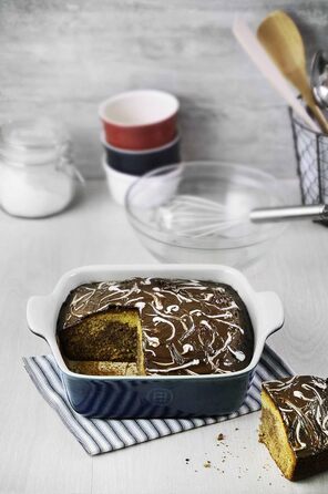 Форма для випічки Emile Henry Moderne Classics, квадратна, 22.9 x 22.9 см, блакитна Twilight Blue