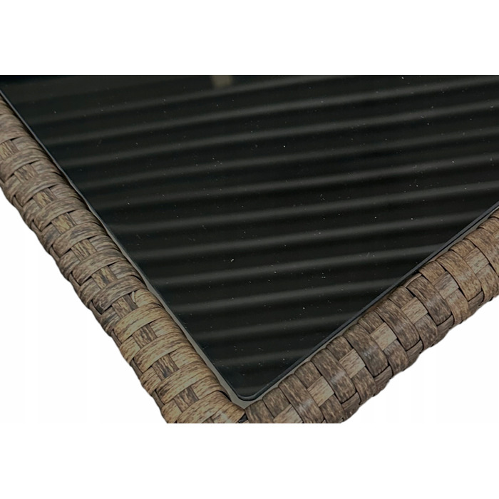 Комплект садових меблів із техноротанга Pegie Prestige, коричневий, 6 предметів