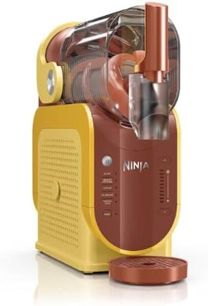 Машина для приготування смузі Ninja SLUSHi, для смузі, коктейлів, фраппе, молочних коктейлів та замороженого соку, без льоду, технологія WhisperChill, об'єм 1.9 л, Orange FS301EUOR