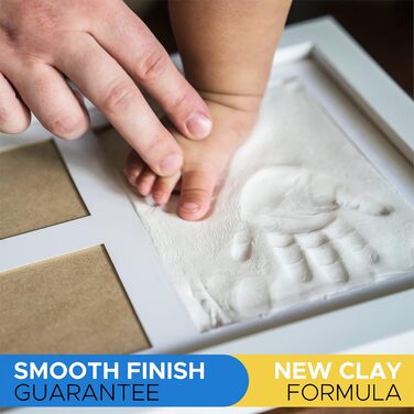 Набір дитячих фоторамок Bubzi Co Handprint Footprint для новонароджених хлопчиків, персоналізований подарунок для дитини, дитячий фотоальбом, коробка на пам'ять, настінний декор для кімнати та дитячої кімнати