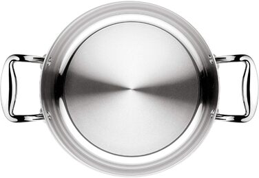 Каструля Lagostina Accademia Lagofusion з нержавіючої сталі, 16 см, з двома ручками та кришкою