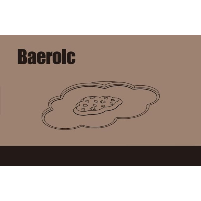 Світлодіодна хмарна лампа Baerolc з можливістю затемнення 40 см 24 Вт з дистанційним керуванням для дитячої кімнати/дитячої кімнати/спальні