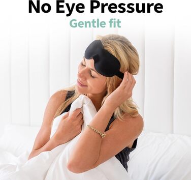 Маска для сну Nidra Konturierte для тих, хто спить на боці - нульовий тиск, блокує світло, фіолетова, стандартний розмір