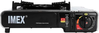 IMEX Camping: Газовий набір для приготування їжі з 16 балончиками в кейсі – ідеальний для кемпінгу, пікніків, барбекю та подорожей на природу