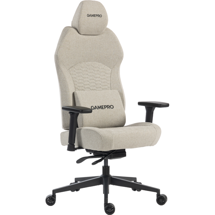 Крісло ігрове GamePro GC760LG Fabric Light Gray