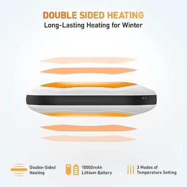 Електричний підігрівач рук, 8000mAh, Powerbank USB, портативний, для дітей, жінок, чоловіків, найкращий подарунок на зимові свята