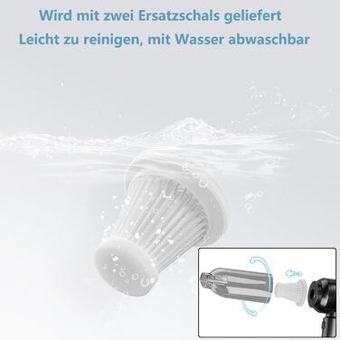 Акумуляторний ручний пилосос 4-в-1 (22000Па), бездротовий електричний пилосос та повітродувка для авто, дому, кухні та шерсті тварин, 3 режими, сріблястий
