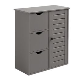 Шафка для ванної кімнати Relaxdays з 3 висувними ящиками